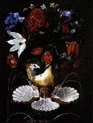 Juan de Espinosa Still-Life with Shell Fountain and Flowers Spain oil painting reproduction